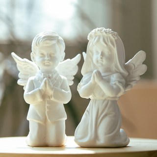 다니엘의 기도의 기도하는 천사 조각상 장식품