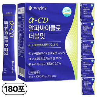 알파CD 알파사이클로덱스트린 싸이클로 시클로 더블핏 30p, 6박스, 30회분