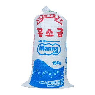 [국내제조산] 만나 꽃소금 15kg / 요리용 / 조리용, 1개