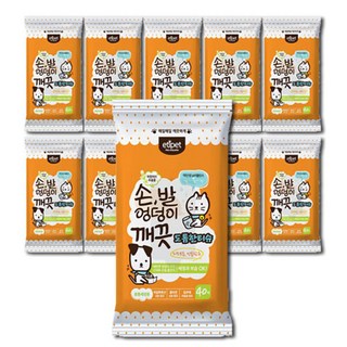 에티펫 손 발 엉덩이 깨끗 도톰한 티슈 40매 x 10개, 40개입