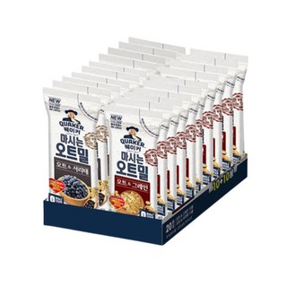 퀘이커 오트밀 낱봉팩 10개 + 서리태 10개, 1kg, 4세트 마시는퀘이커 퀘이커 오트밀 낱봉팩 10개 + 서리태 10개, 1kg, 4세트 마시는퀘이커