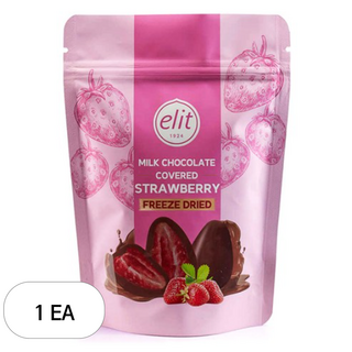 elit 밀크 초콜릿 커버드 스트로베리, 80g, 1개