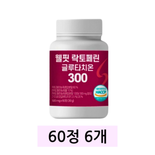 웰핏 락토페린, 60정, 6개