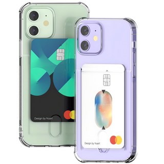 누아트 에어프레임 카드 수납 투명 휴대폰 젤리케이스