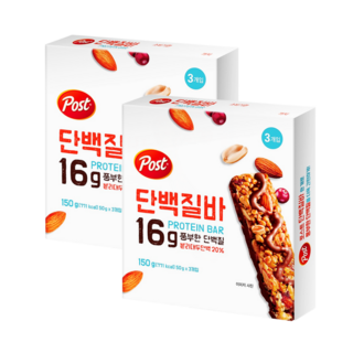 포스트 단백질바, 150g, 2개