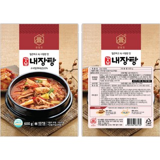 M 무궁바이오 다원 강남 내장탕 팩당 600gr 3팩 5팩 얼큰하고 속 시원한 맛. 당면을 첨가해서 드시면 맛이 더욱 좋습니다., 5개, 600g