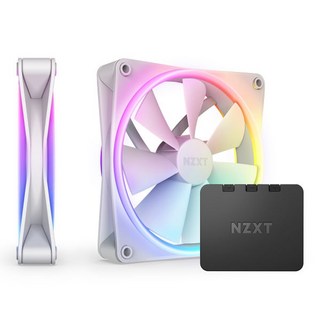 [NZXT] F140 RGB DUO [시스템쿨러] [2PACK/Controller] [화이트], 화이트, 1개