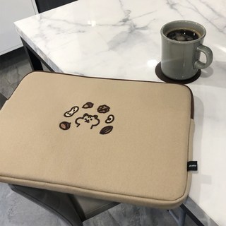 견과류파티 노트북파우치 (13 15 17인치), 1개