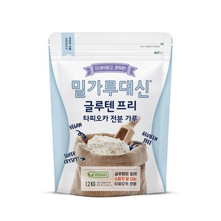 밀가루대신 글루텐프리 타피오카 전분가루 1.2kg (전 부침류), 2개