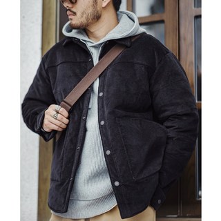 남자 자켓 아메리칸 빈티지 코듀로이 패딩 칼라 도톰 보온 코트 DOWN Jacket FXTS2307205