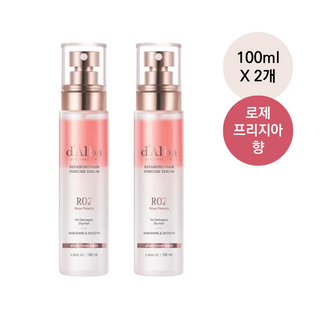 달바 프로페셔널 리페어링 헤어 퍼퓸 세럼 로제프리지아, 2개, 100ml