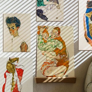 에곤 실레 종이포스터 도록 A3 13p 세트