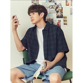 남성 시어서커 반팔셔츠 EPE2WC1388