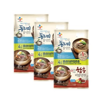 CJ 동치미물냉면 & 비빔냉면 x3개, 4.147kg, 3개