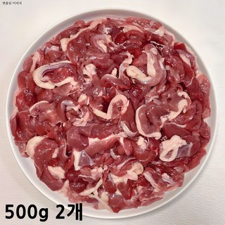 [오후8시당일출고] [팜스제임] 오리고기 로스 생 오리 슬라이스 무항생제 인증 (냉장), 500g, 2개
