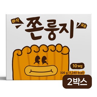 쫀슐랭 바삭꼬숩 쫀룽지 간식, 2개, 320g