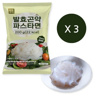 빼빼곤약 발효곤약파스타면200g (100g당 11kcal), 200g, 3개