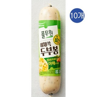 풀무원 야채쏙 두부봉, 10개, 180g