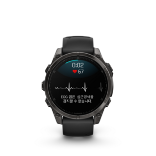 가민 피닉스 8 AMOLED 아웃도어 GPS 스마트워치 47mm, 카본 그레이, 3.556cm, GPS + 블루투스