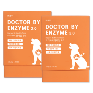 닥터바이 엔자임 강아지 췌장 영양제 소화 효소, 30회분, 소화기능/췌장개선, 2세트