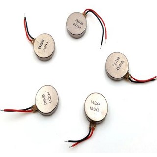 진동모터 5개 DC1.5V-5V 마이크로 코인형 코어레스, 진동모터BL06827_5pc