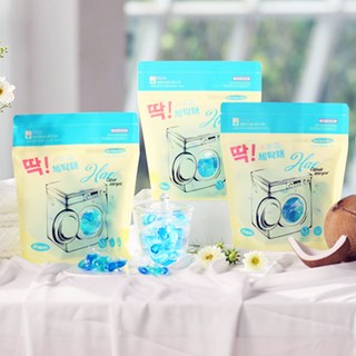 딱 세탁해 초간편 캡슐세제 고농축 세탁 세제 캡슐형 아이디어공간, 1개, 1세트