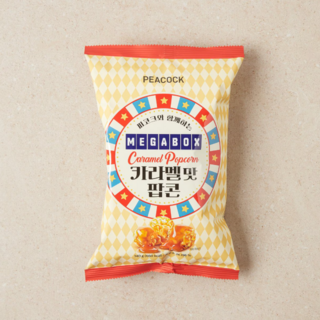 피코크&메가박스콜라보 카라멜맛 팝콘, 2개, 140g