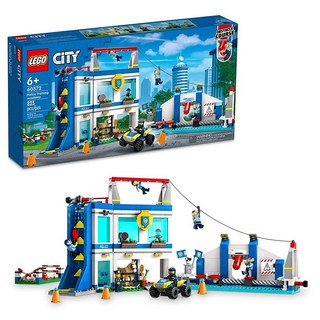 LEGO 레고 City Police Training Academy 60372 장애물 코스가 있는 스테이션 놀이 세트 말 피규어 쿼드 바이크 장난감 및 장교 미니 피규어 6, 표준 포장