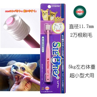 비바텍 시그원 애견 360도 칫솔 라지 4종 2개묶음 시그원 세트 2개묶음 강아지의, 소형견용 칫솔 5kg 내외 체중 적용