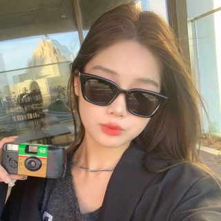 Rakumin 남자 여자 레트로 캣아이 뿔테 선글라스 UV400nm 자외선차단