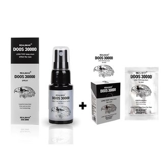 [펜시라벨] 리얼맨도스 30000 롱타임 킵클린 포맨 스프레이 20ml + 도스 30000 2ml x 10p [언제 어디서든 강한 남성 필수 아이템], 1세트 대표 이미지 - 사정지연 칙칙이 추천