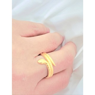 24K 순금 푸른뱀의 해 을사년 행운의 뱀반지 3.75g (1D) 커플반지 쌍가락지 남여 공용