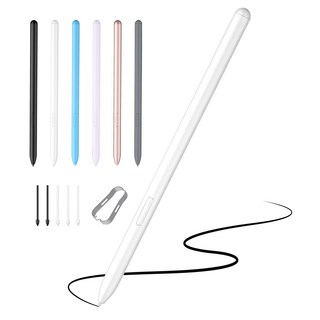 JAMJAKE 갤럭시탭 S펜 호환 스타일러스펜 EMR 무충전 터치펜 Galaxy Tab S6~S9 시리즈 호환, 1개, 화이트
