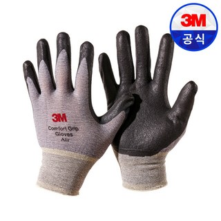 쓰리엠 컴포트 그립 에어 코팅 작업장갑, Melange Gray, 5개