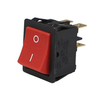 사각 락커스위치 15A DWL(무) 적색 I O 가구 조명 매입 DIY 로커스위치, 1개