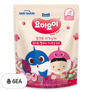 요미요미 유기농 쌀과자 25g, 6개, 자색고구마
