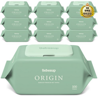 베베숲 오리진 물티슈 캡형 50평량, 50g, 100개입, 70개