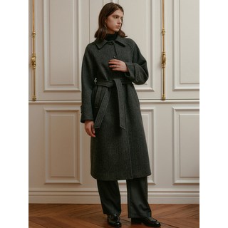 LOOKAST 룩캐스트 블랙 카렌 울 싱글 코트 / BLACK KAREN WOOL SINGLE COAT
