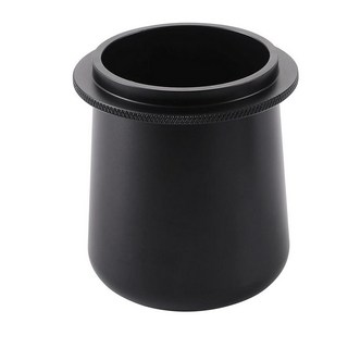 Kafvalubre Breville Rancilio Gaggia E61 그룹 헤드 에스프레소 머신 커피 도즈 컵과 호환되는 58mm 에스프레소 도징 컵 - 알루미늄 블랙