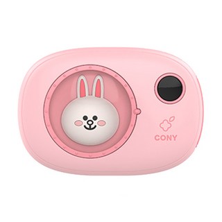 FONOW 손난로 양면 발열 휴대용 LED 대용량 보조 배터리, 핑크색
