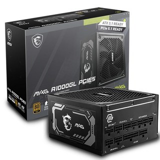 MSI MAG A1000GL 80PLUS 골드 풀모듈러 ATX 3.1