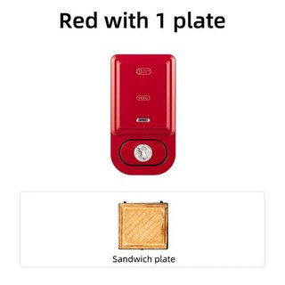 타코야키기계 650W 전기 샌드위치 기계 시간 조절 와플 메이커 토스터 베이킹 타코야키 팬케이크 도넛 아침 식사 220V, [01] 타코야키기계 red 1 plate, 1개