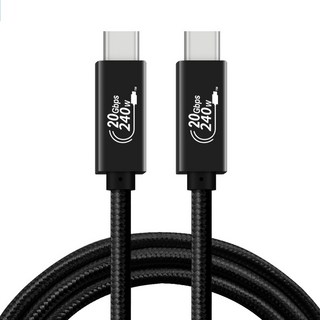 100% 호환용 USB 허브 맥북 프로 노트북용 초고속 충전 케이블 3.2 Gen2 타입 C to 20Gbps 데이터 4K HD 2, 01 USB3.2 Gen2 240W, 03 3m, 01, 1개