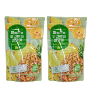 말랑쫀득 파인애플 말랭이, 2개, 180g