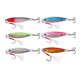 행운을파는낚시 프로모션 메탈지그 6개세트, 20g, 6개, 혼합 색상