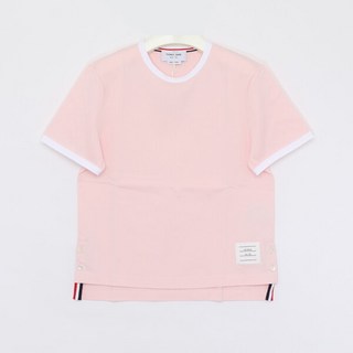[톰브라운] 25SS 삼선탭 트리밍 링거 반팔 여성 티셔츠 FJS075A 00042 680