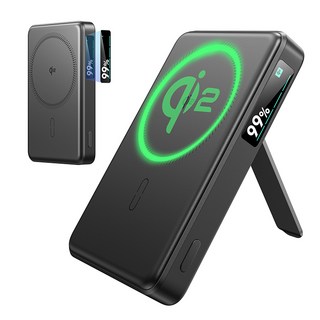 ESR 할로락 Qi2 15W 고속 무선 충전 맥세이프 보조배터리 10000mAh, 블랙