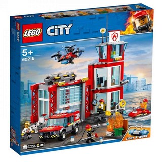 LEGO 레고 City Fire Station 60215 소방 구조 타워 조립 세트 응급 차량 장난감 포함 창의적인 놀이를 위한 소방관 미니 피규어 포함(509피스) 20, LEGO 레고 City Fire Station 6021