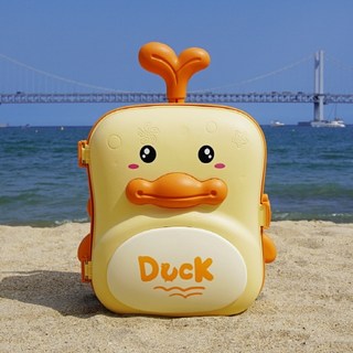 토이토 공룡 오리 캐리어 모래놀이 여행가방 샌드토이 장난감 세트, 01_오리, 1개