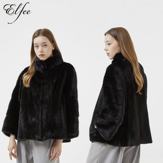 [ELFEE] 진도 23FW 휘메일 풀스킨 밍크 자켓 EJ07 (블랙)